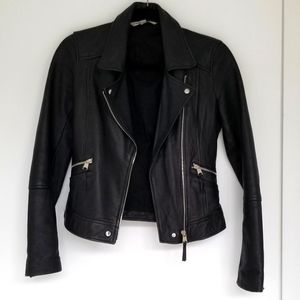 Zara leather moto jacket